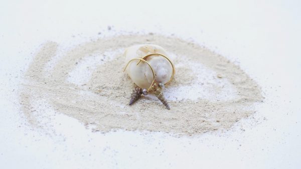 Arracada caracol "unicornio"